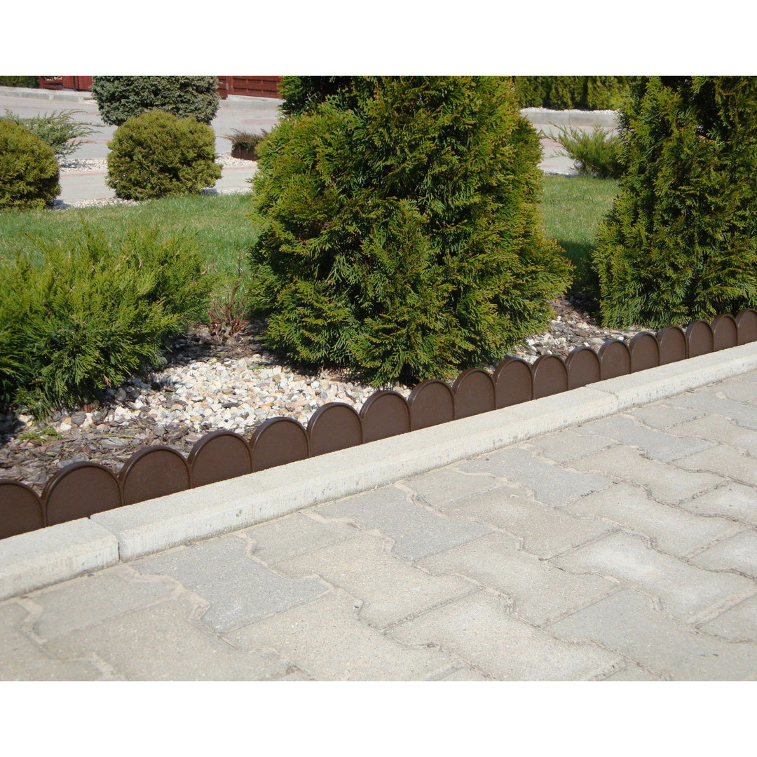 Bordure de jardin Ligne de jardin Prosperplast IKRA 10m Cemno marron palissade