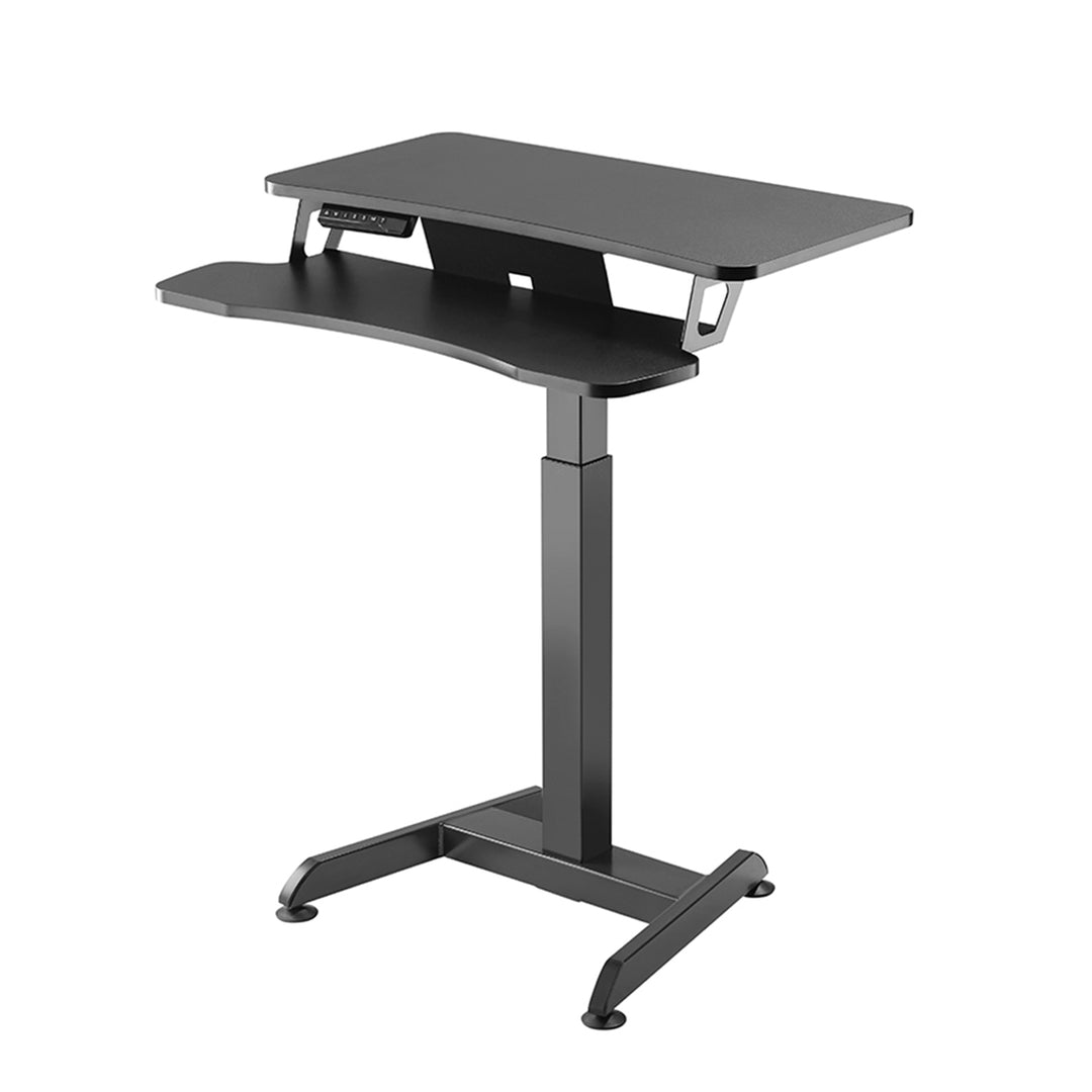 Bureau électrique assis debout réglable en hauteur Maclean MC-835 hauteur 72 - 122 cm, charge max 37 kg