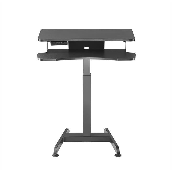 Bureau électrique assis debout réglable en hauteur Maclean MC-835 hauteur 72 - 122 cm, charge max 37 kg