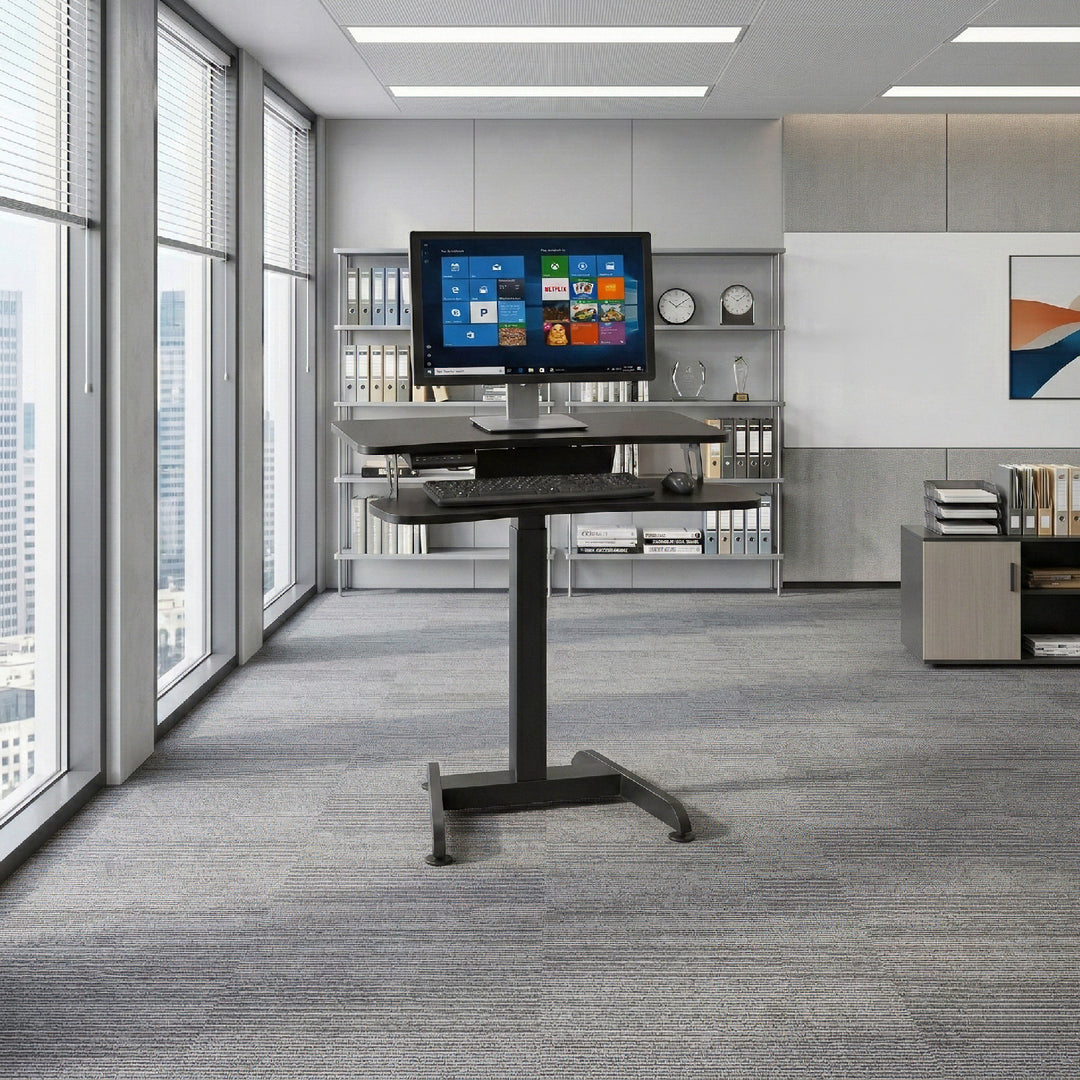Maclean MC-835 in hoogte verstelbaar elektrisch zit-sta bureau, hoogte 72 - 122 cm, max. belasting 37 kg