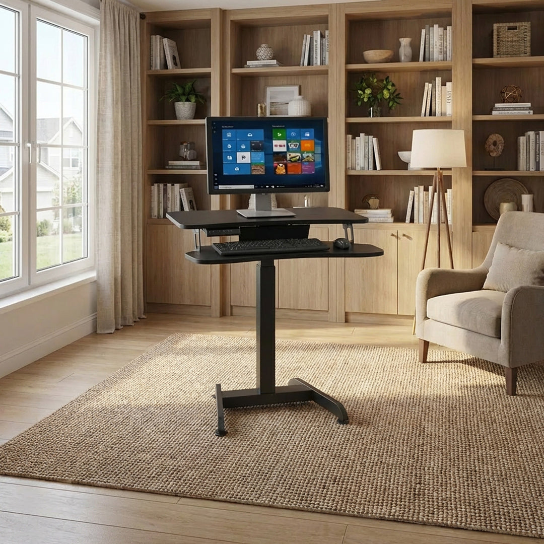 Maclean MC-835 in hoogte verstelbaar elektrisch zit-sta bureau, hoogte 72 - 122 cm, max. belasting 37 kg