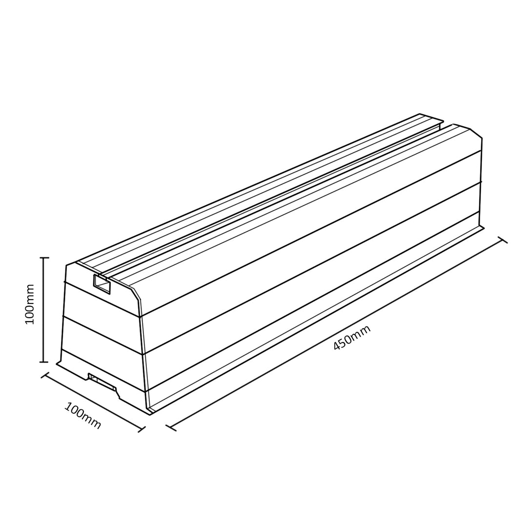 Basissteun voor airco 100 kg armlengte 450 mm 2 stuks Maclean MC-863