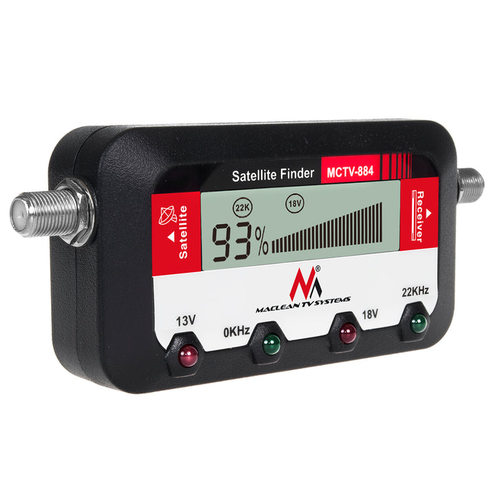 Satellietmeter met digitaal display + Kabel 25cm FF Maclean MCTV-884 25cm