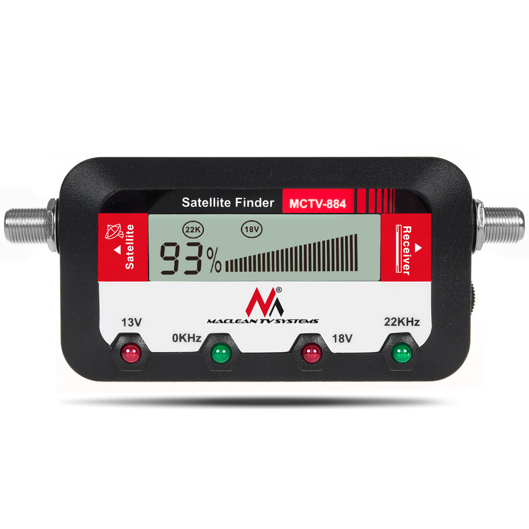 Satellietmeter met digitaal display + Kabel 25cm FF Maclean MCTV-884 25cm