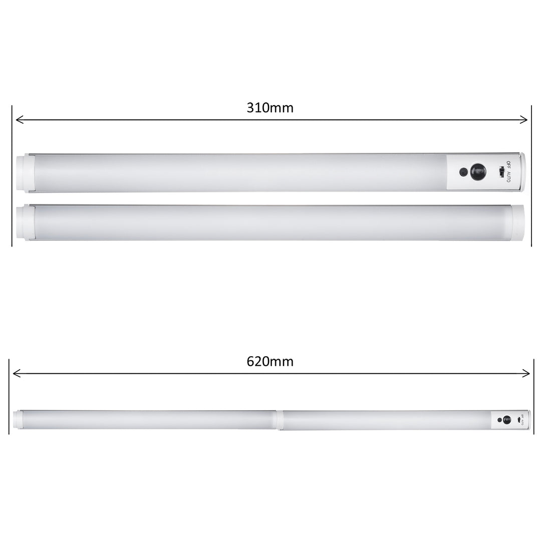 Lineaire LED-onderkastlamp 2 modules met afstandsbediening MacLean Energy MCE245