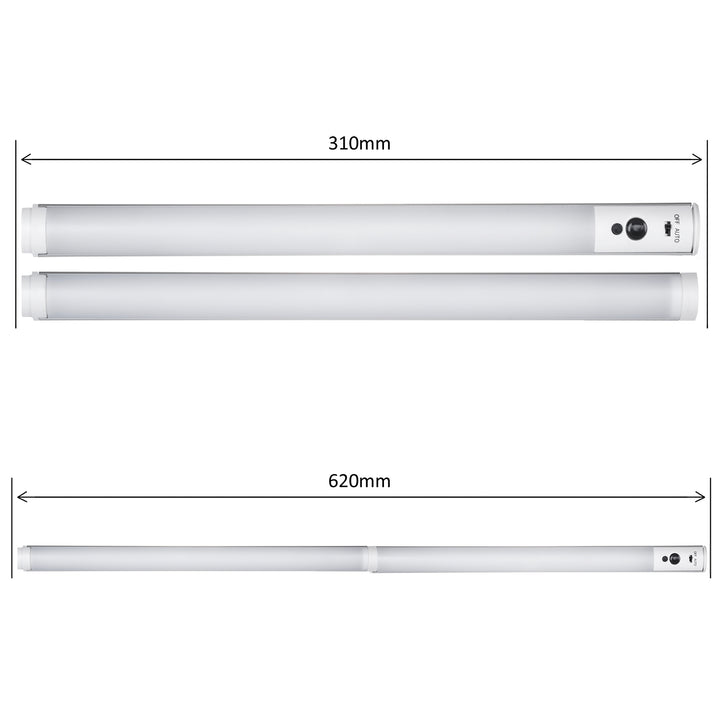 Lineaire LED-onderkastlamp 2 modules met afstandsbediening MacLean Energy MCE245