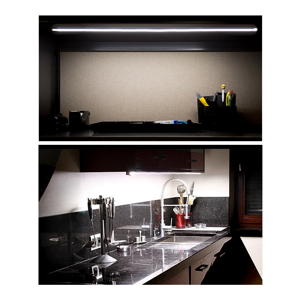 Lineaire LED-onderkastlamp 2 modules met afstandsbediening MacLean Energy MCE245