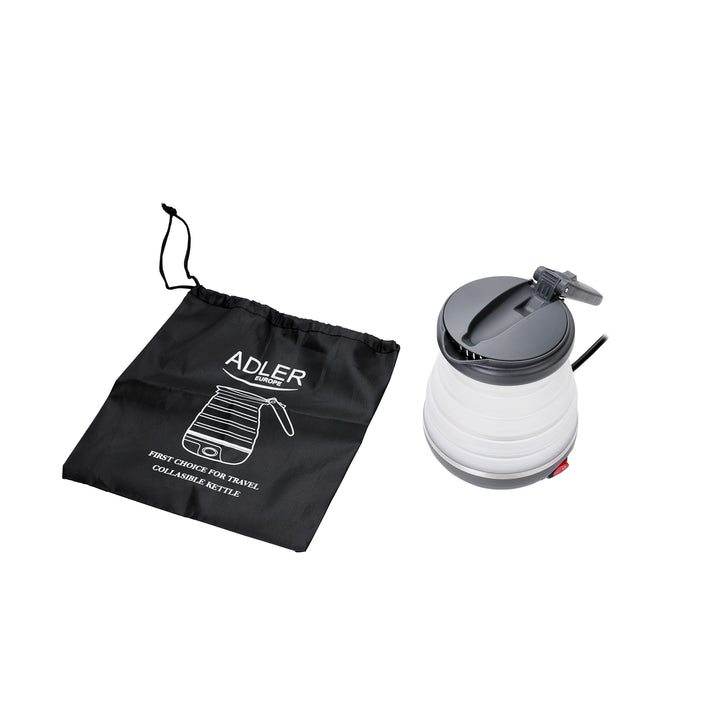Bouilloire en silicone touristique Adler AD 1279, pliée