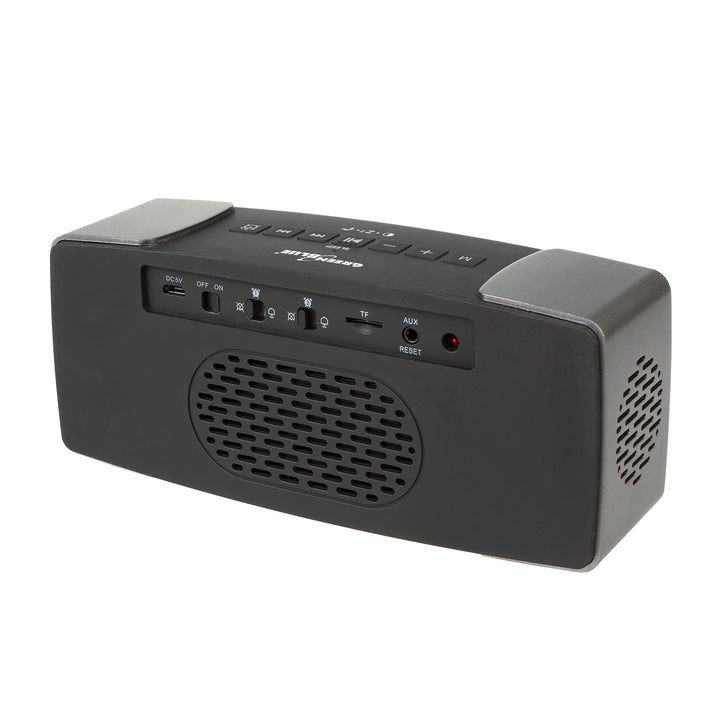 GreenBlue GB200 Bluetooth 4.2 wekkerradio, FM, Aux-ingang, 6W, temperatuur, wekker, klok, 2200mAh batterij