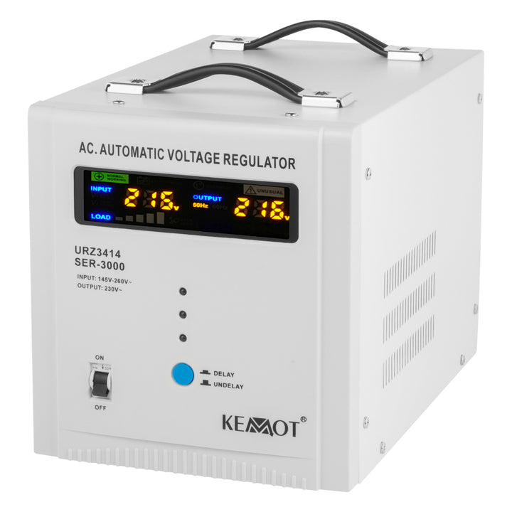 Stabilisateur de tension automatique avec affichage LED KEMOT SER-3000