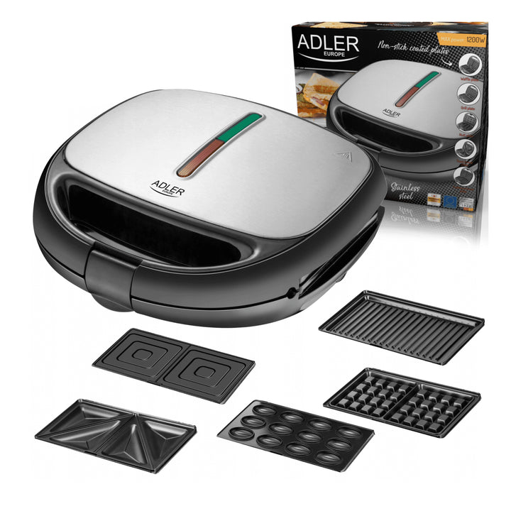 Grille-pain Toaster multifonction Adler AD 3040 1200W 5 fonctions