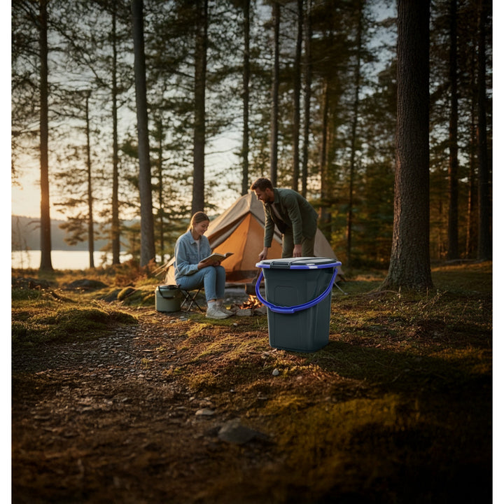 GreenBlue GB320BB Zwart en Marineblauw Reistoilet