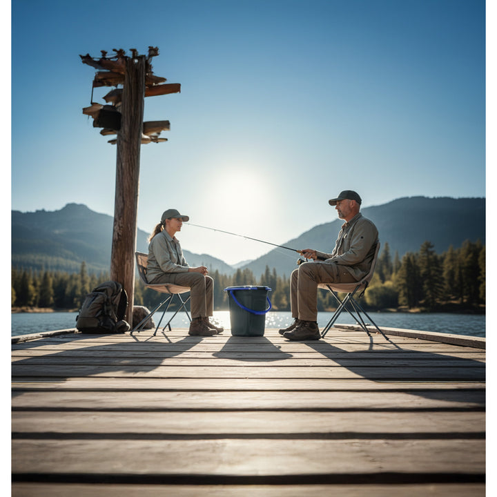 GreenBlue GB320BB Zwart en Marineblauw Reistoilet