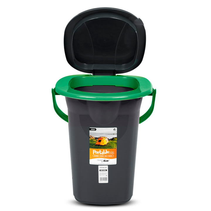 GreenBlue GB320BG Toilette touristique noir et vert