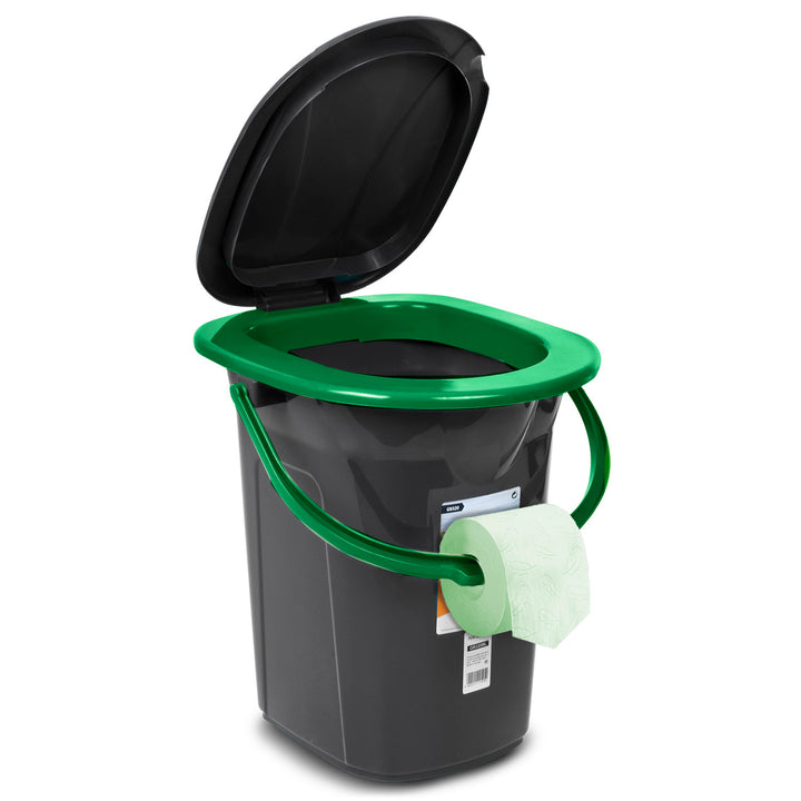 GreenBlue GB320BG Toilette touristique noir et vert