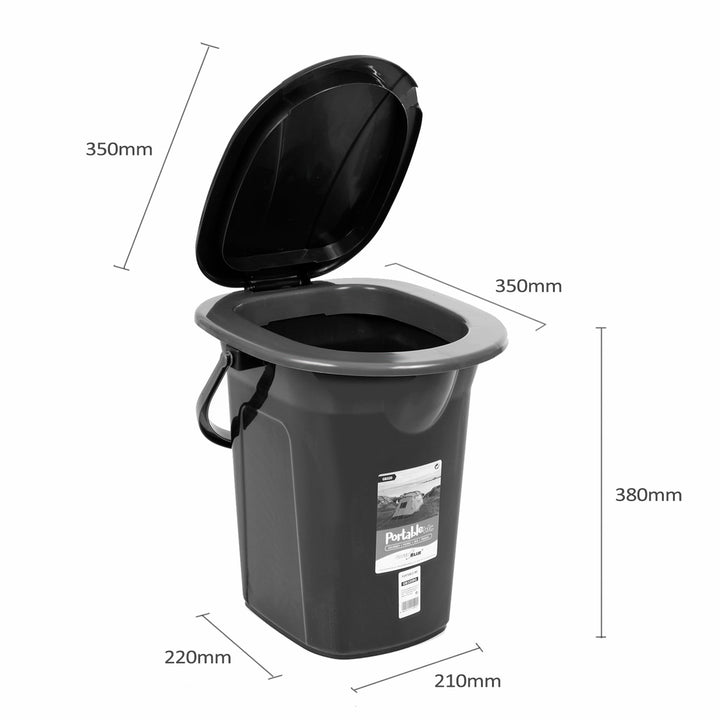 GreenBlue GB320BG Toilette touristique noir et vert