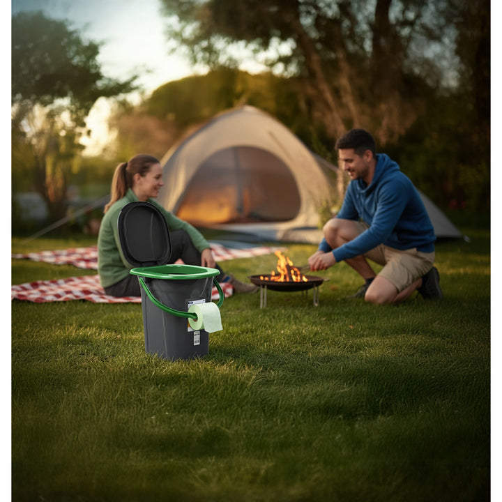 GreenBlue GB320BG Zwart en Groen Toeristentoilet