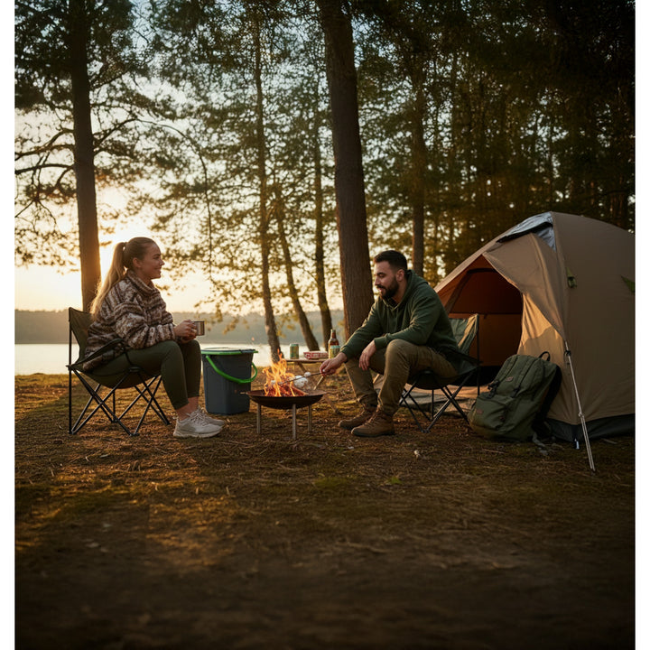 GreenBlue GB320BG Zwart en Groen Toeristentoilet