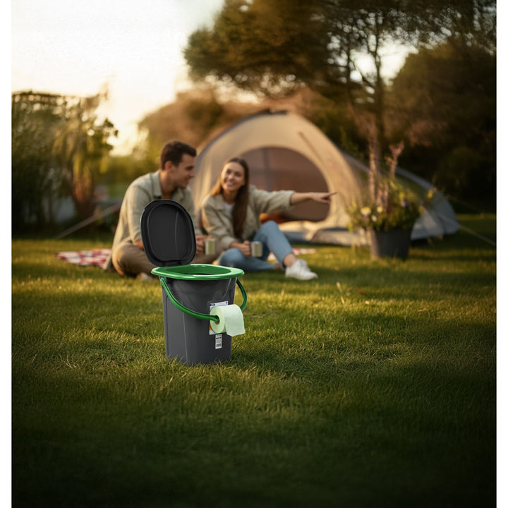 GreenBlue GB320BG Zwart en Groen Toeristentoilet