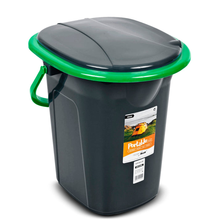 GreenBlue GB320BG Toilette touristique noir et vert