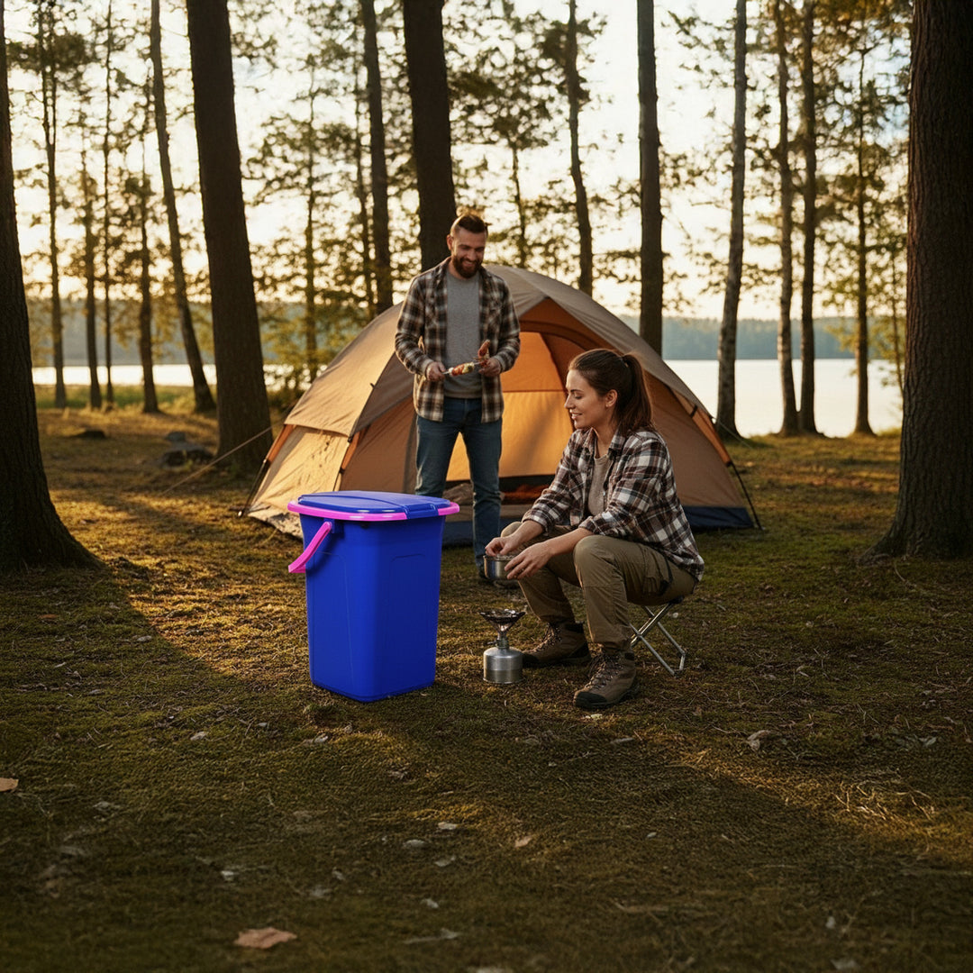 GreenBlue GB320BR Reistoilet, Marineblauw en Roze