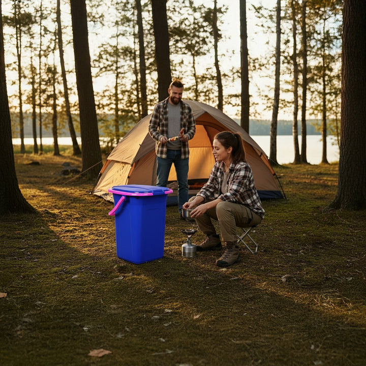 GreenBlue GB320BR Reistoilet, Marineblauw en Roze