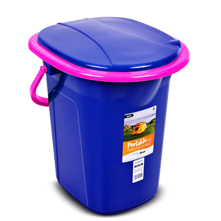Toilette de voyage GreenBlue GB320BR, bleu marine et rose