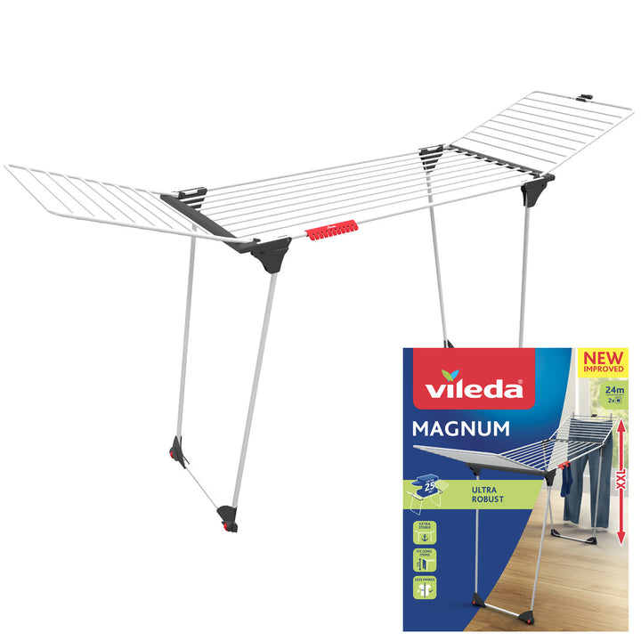VILEDA Magnum hoogwaardige witte 24m wasdroger