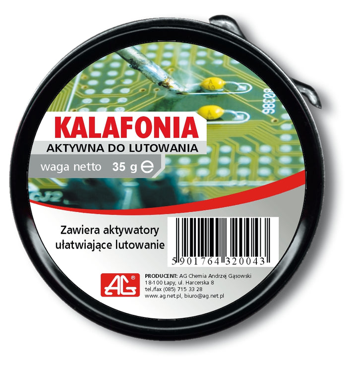 Colophane active avec activateurs pour faciliter la soudure 35/40g