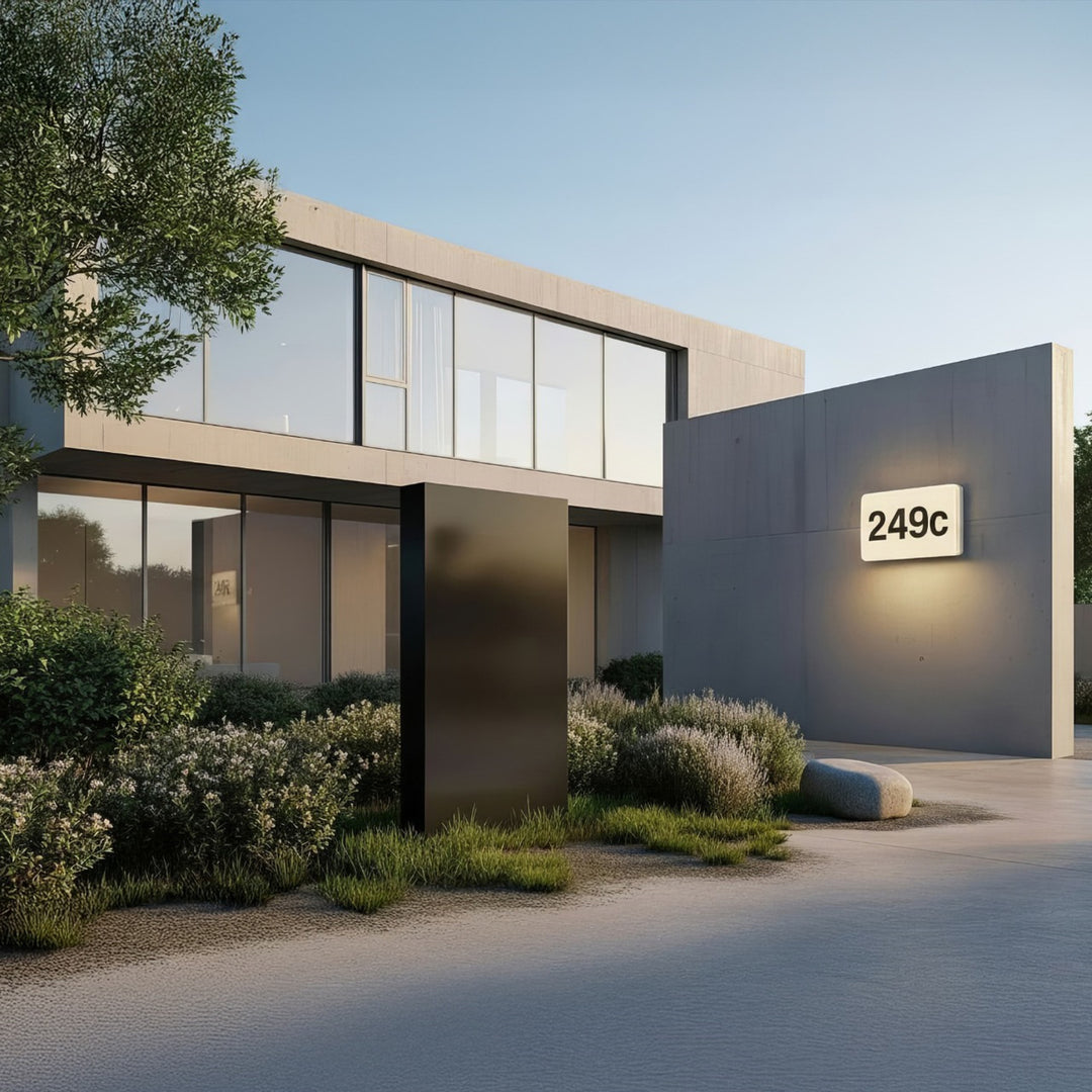 Maclean LED, numéro de maison, avec détecteur crépusculaire, blanc, max 10W, IP65, couleur neutre (4000K), max 1000lm, MCE292 W