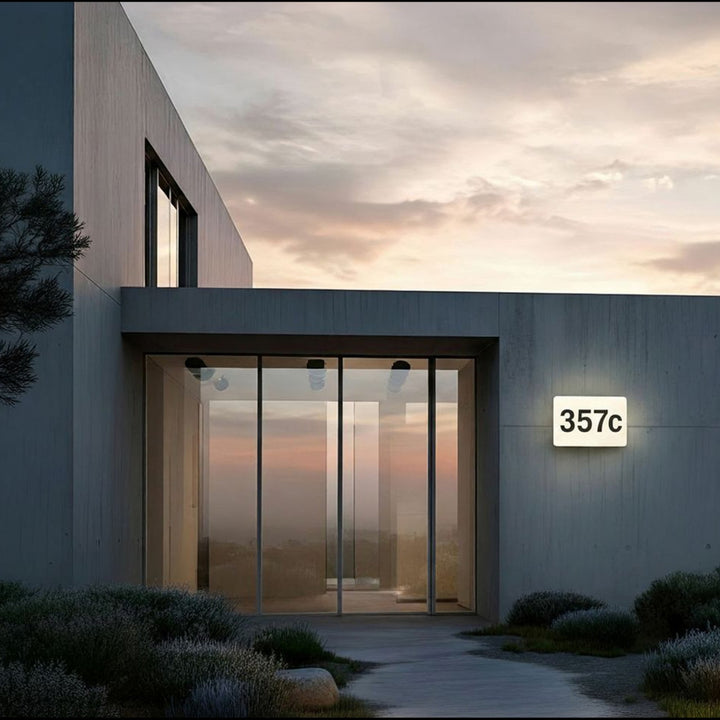 Maclean LED, numéro de maison, avec détecteur crépusculaire, blanc, max 10W, IP65, couleur neutre (4000K), max 1000lm, MCE292 W