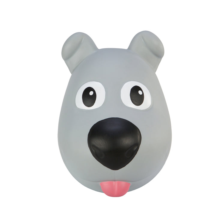 Chien gris de Tootina - jouet gonflable de saut pour les enfants