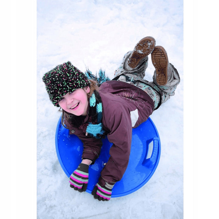 Luge ronde  enfants et adultes  avec poignées latérales Prosperplast Speed bleu