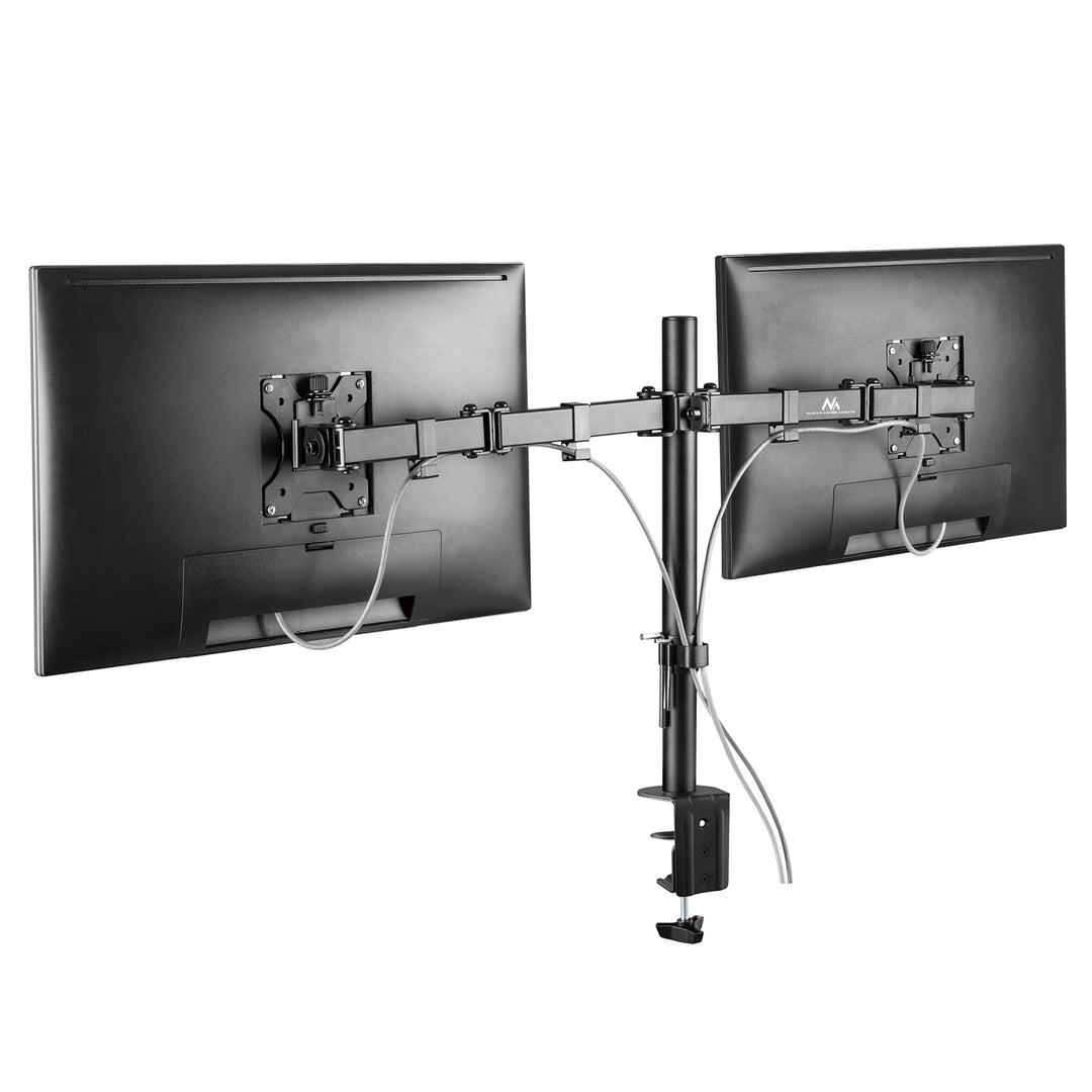 Bureaubeugel voor 2 Maclean MC-884 LCD monitoren 17-32" 2x8kg (max 16kg) vesa 75x75 en 100x100