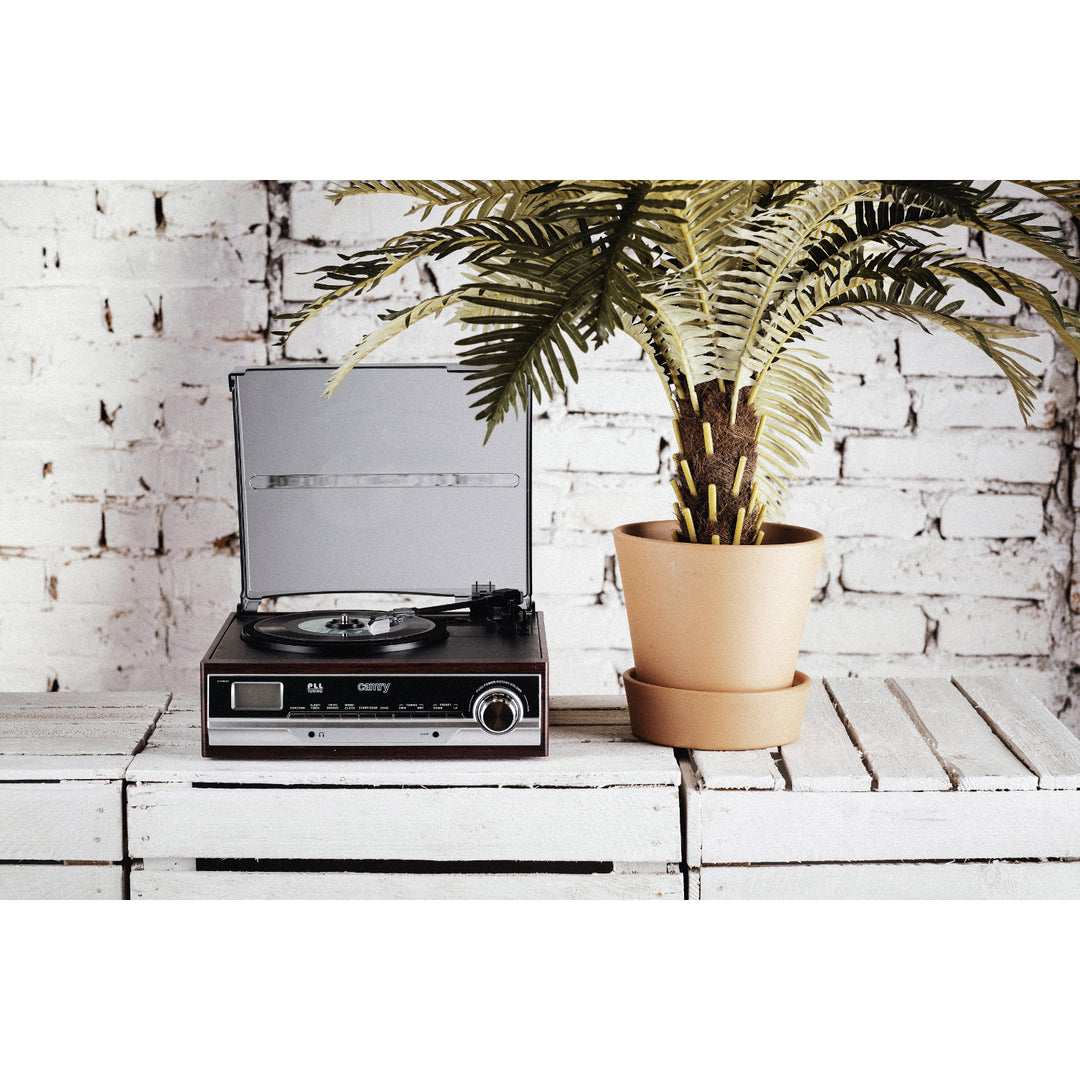 Platenspeler met radio en Bluetooth / MP3 / USB / SD / Opname Camry CR 1168