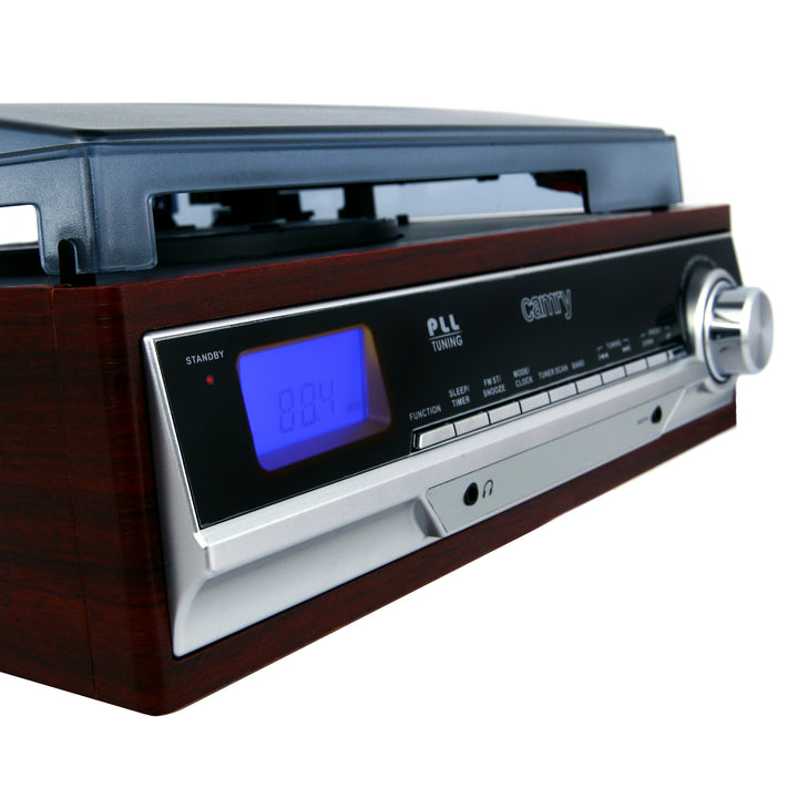 Platenspeler met radio en Bluetooth / MP3 / USB / SD / Opname Camry CR 1168