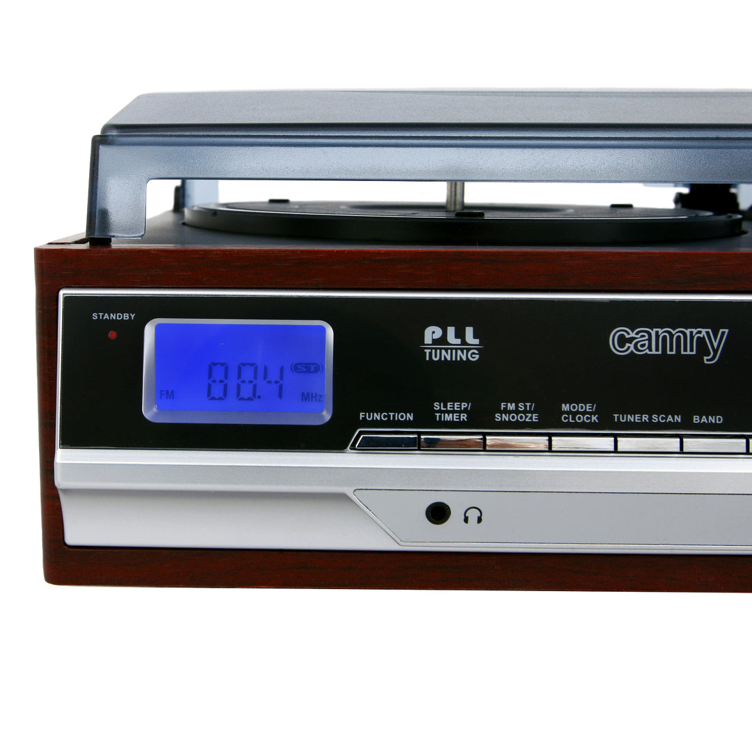 Platenspeler met radio en Bluetooth / MP3 / USB / SD / Opname Camry CR 1168