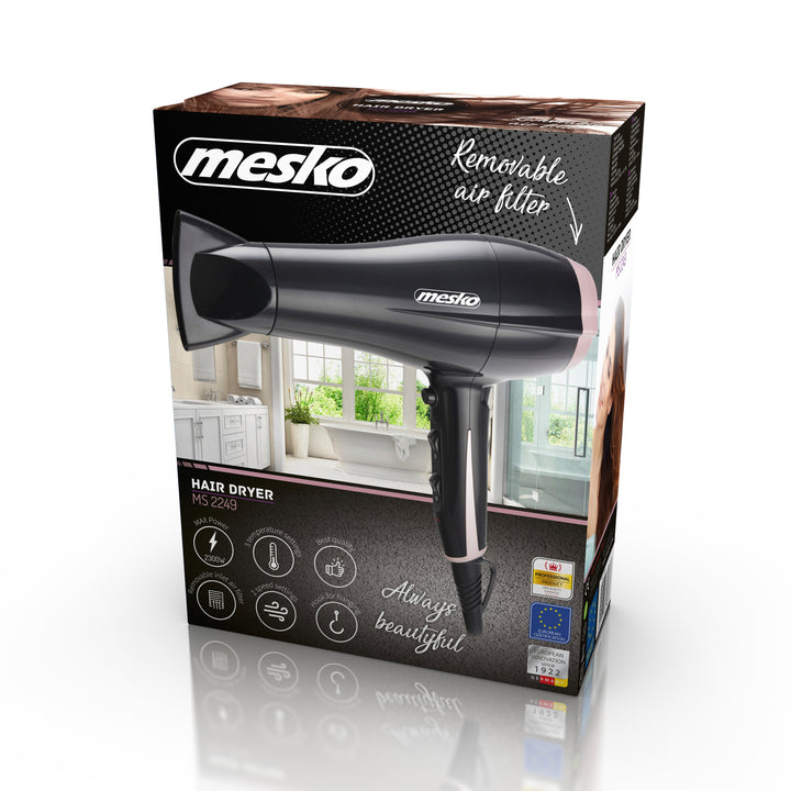 Sèche-cheveux avec régulateurs 2300W Mesko MS 2249