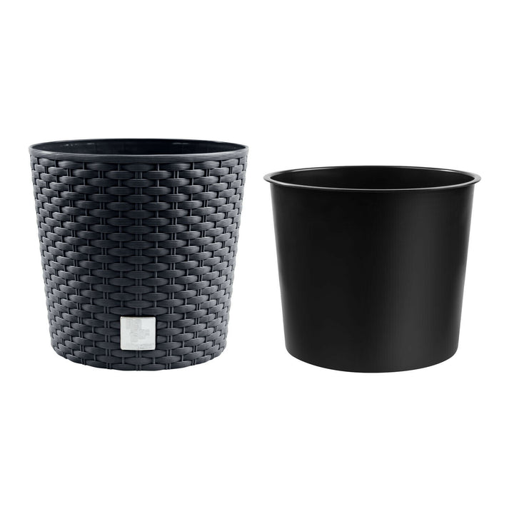 Bloempot met inzet Prosperplast Rato Rond DRTUS400L-S433 - antraciet