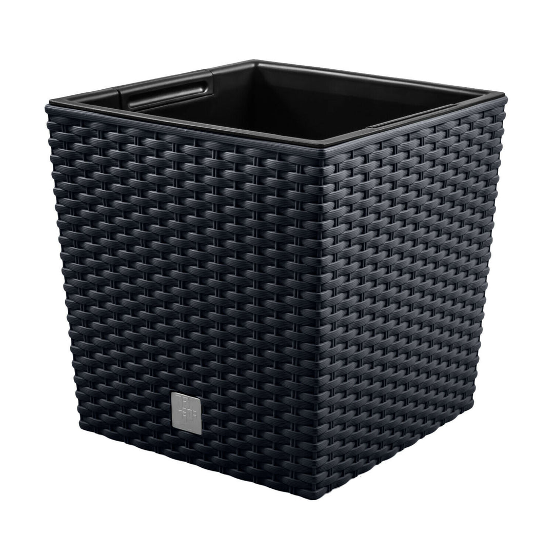 Pot de fleur avec insert Prosperplast Rato Low DRTS200L-S433 - anthracite