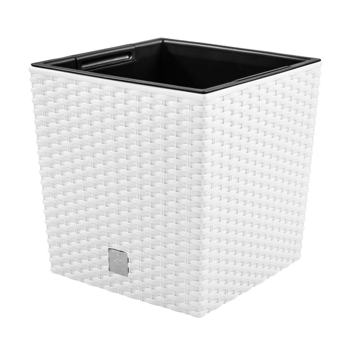 Pot de fleurs avec insert Prosperplast Rato Low DRTS325L-S449  blanc