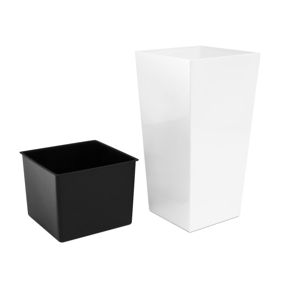 Bloempot met Prosperplast inzet Urbi Square DURS400-S449 - kleur wit