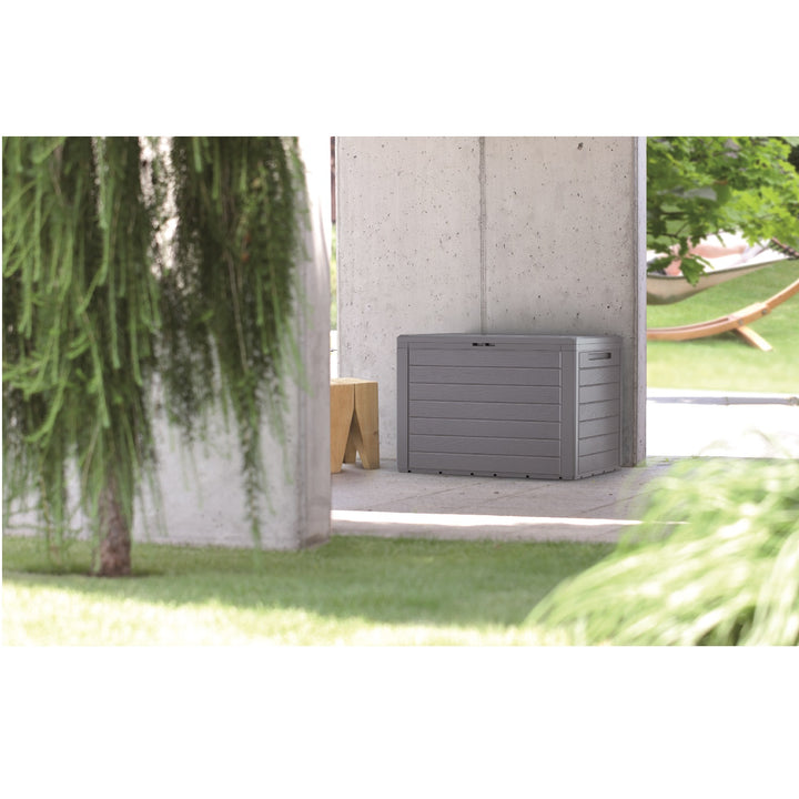 Boîte de jardin verrouillable anthracite 190L Woodebox