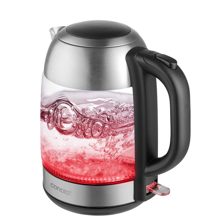 Bouilloire électrique en verre 1.7L Concept RK4080 acier inoxydable