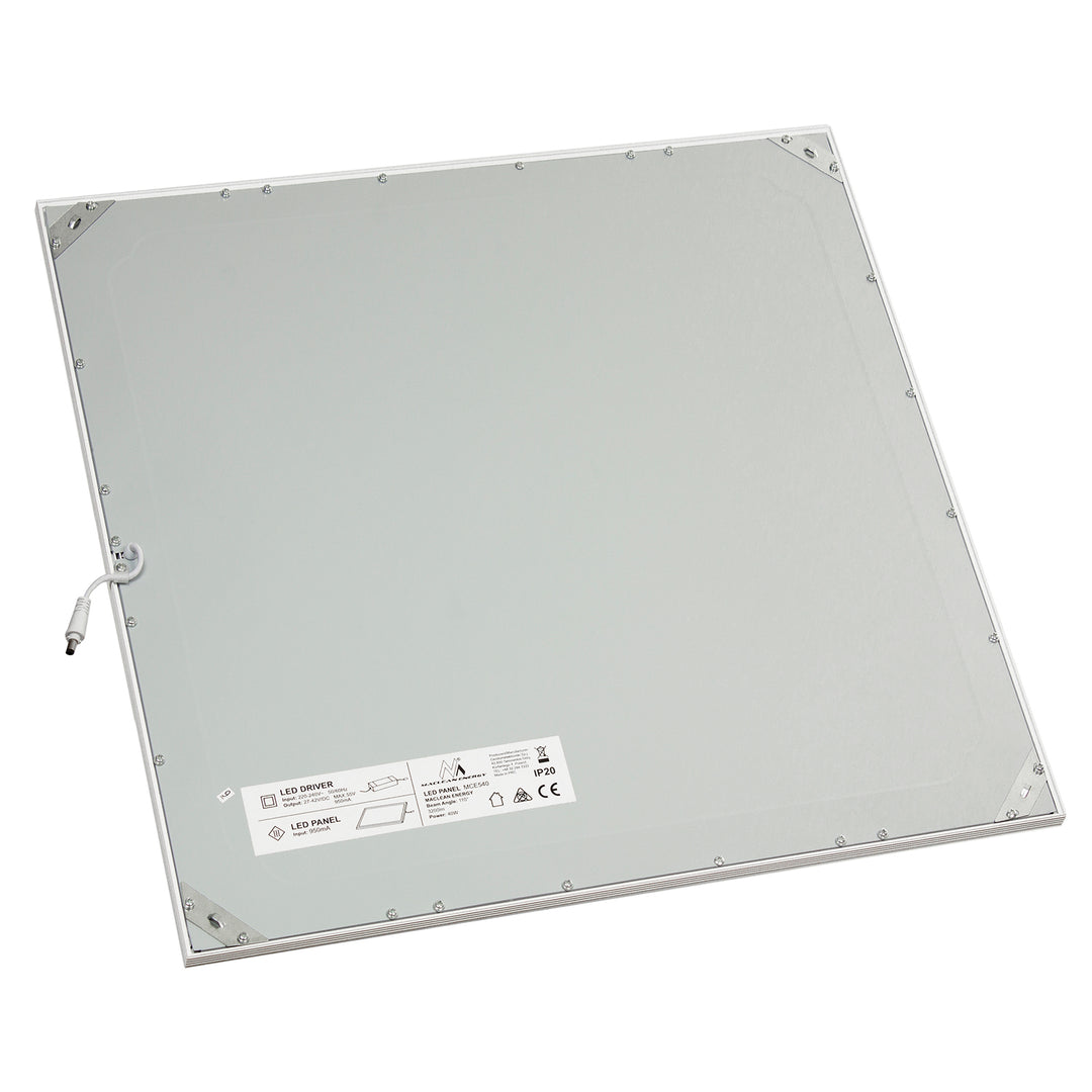 Maclean MCE540 WW LED plafondpaneel 40W 3200lm warm wit (3000K) 595x595x8mm niet-knipperend raster