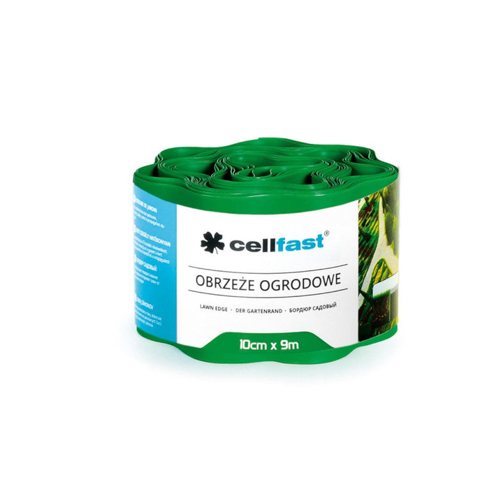 Bordure de pelouse ondulé Cellfast  100mm x 9m en PVC flexible Vert