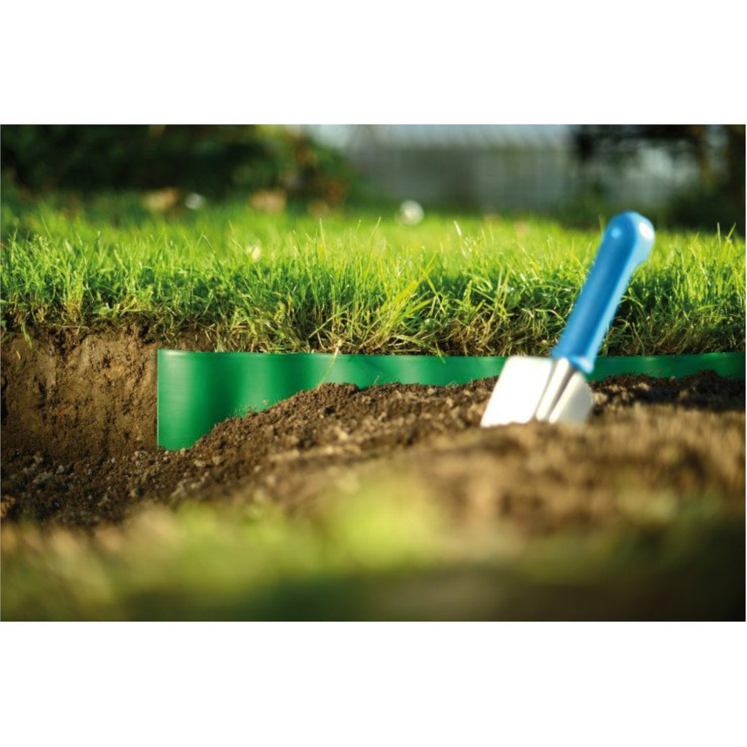 Gegolfde tuinborder 15cm x 9m Cellfast groen zacht en waterdicht