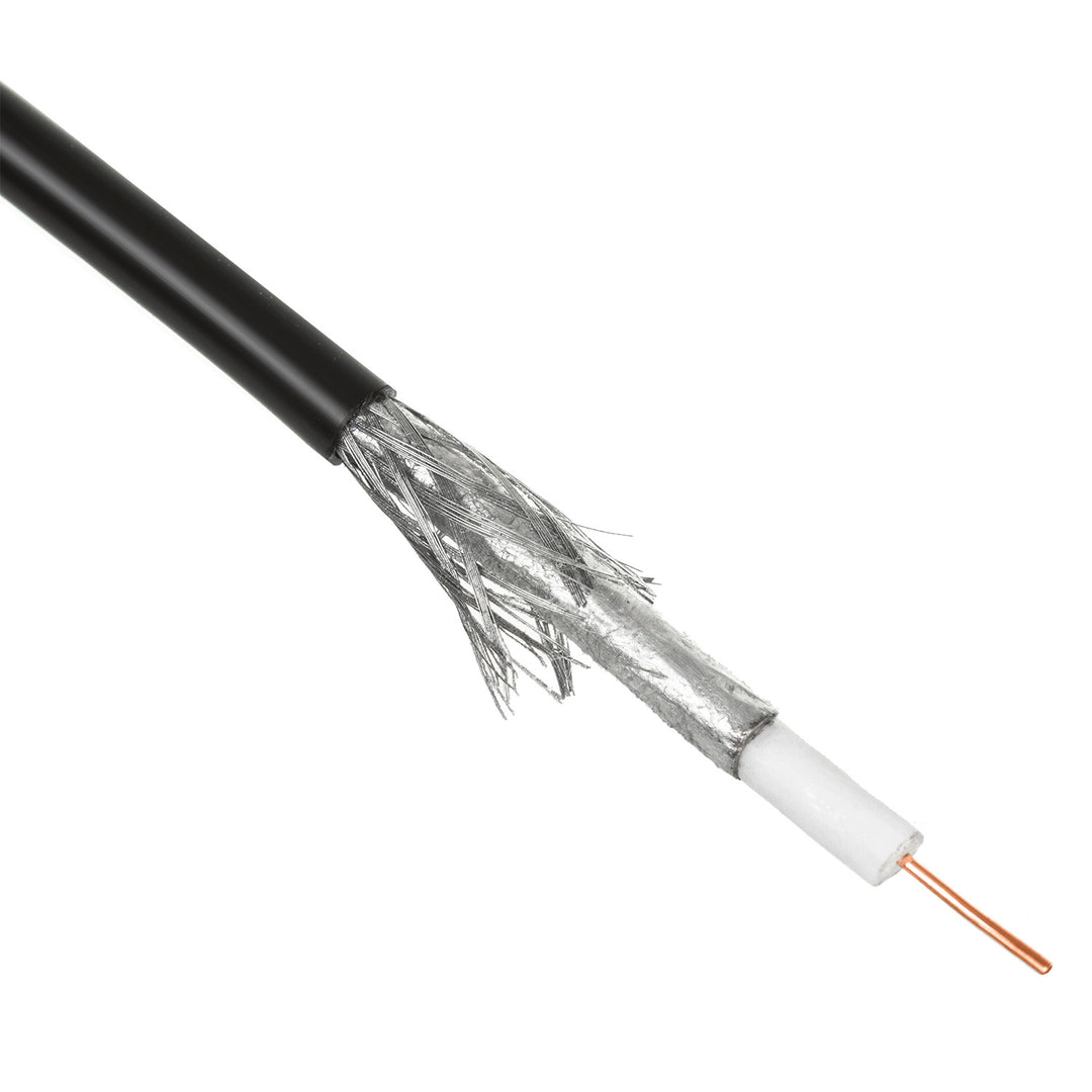Câble coaxial pour antenne rempli par gel RG6 100M Maclean MCTV-477 1.0CU + 4.6FPE + AL / P + 96 * 0.12AL + 6.8PE