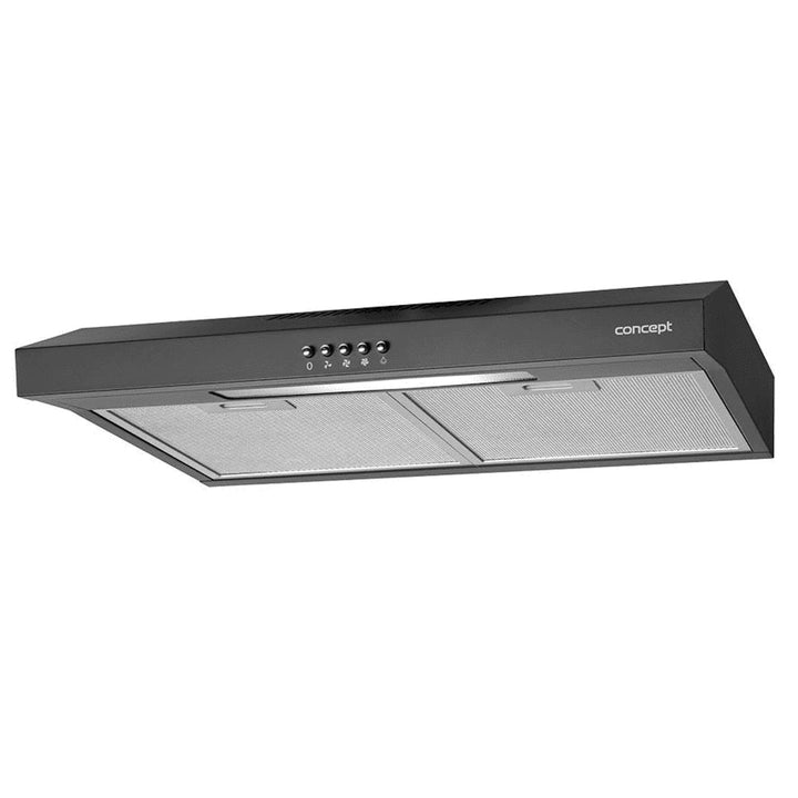 Zwarte onderkastkap 60cm Concept OPP1260BC Ultra Slim