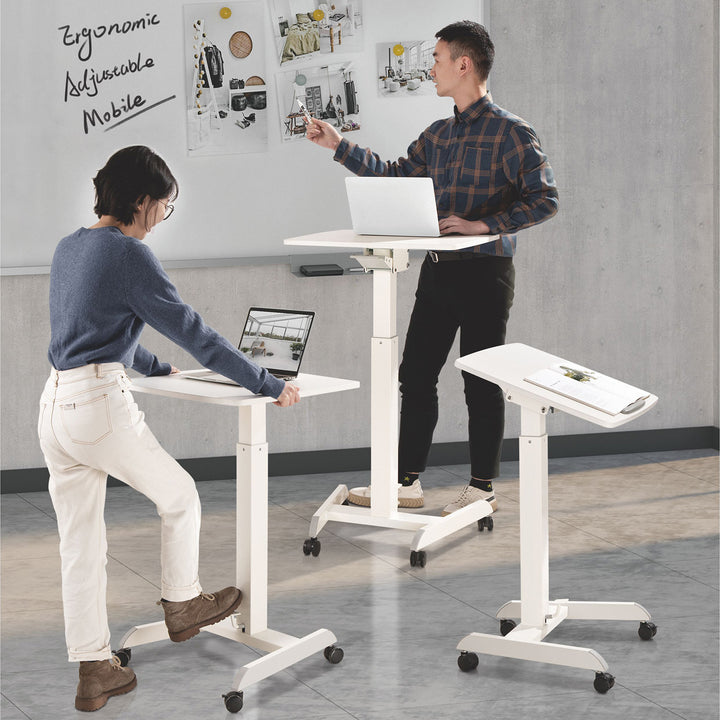 Maclean bureau, in hoogte verstelbaar, gasveer, voor staan ​​en zitten, maximale hoogte 113cm, MC-892W